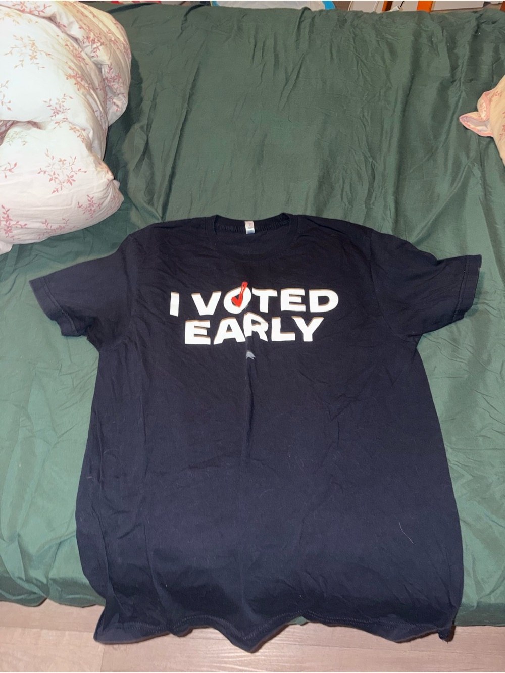 I Voted Early Graphic Tee - Black